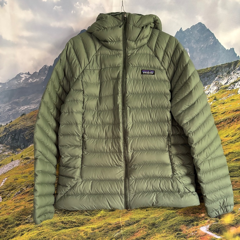 Patagonia Women's Down Sweater Hoody-Fall 2022; Hemlock Green